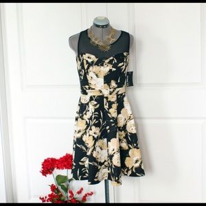 4 for $20 Floral fit and flare dress